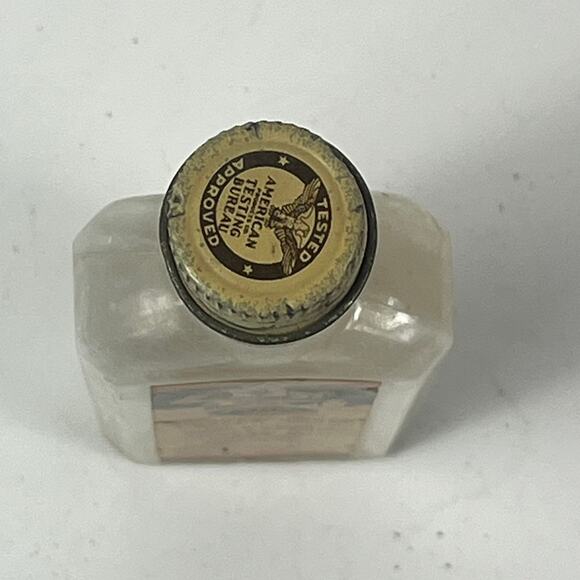 Vtg Zanol Whip Aid Glass Bottle 1940s MCM Retro Kitchen Prop Decor - Picture 4 of 8